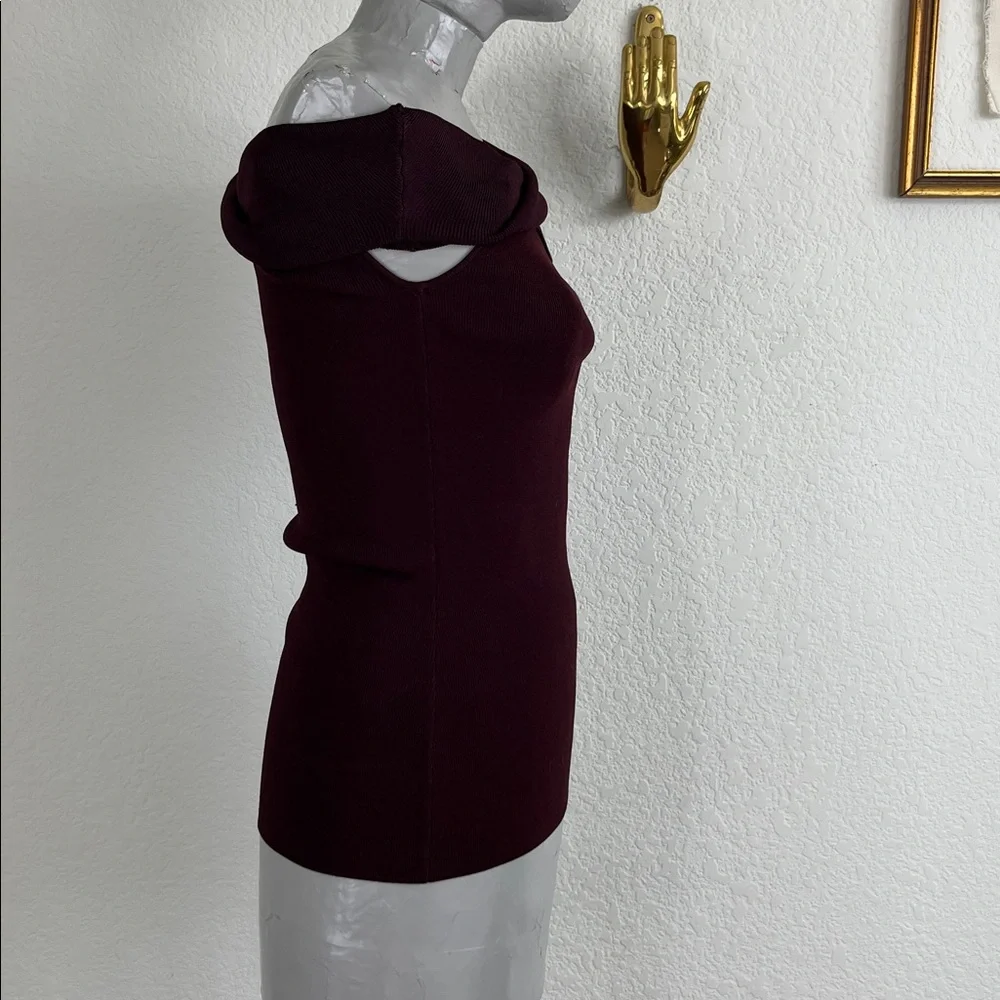 Reiss Dylan Ribbed Knit Off-the-Shoulder Top - Picture 7 of 10